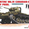Склеиваемая пластиковая модель Танк Mk.6  Valentine канадской постройки. Масштаб 1:35