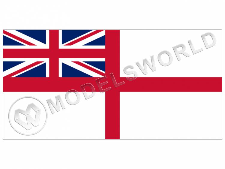 Военно-морской флаг Великобритании. Размер 16х10 мм - фото 1
