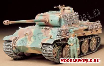 Склеиваемая пластиковая модель немецкий танк Panther Type G (версия со стальными катками). Масштаб 1:35 - фото 1