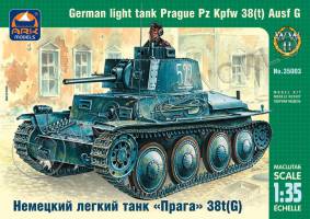 Склеиваемая пластиковая модель Немецкий лёгкий танк «Прага» 38t(G). Масштаб 1:35