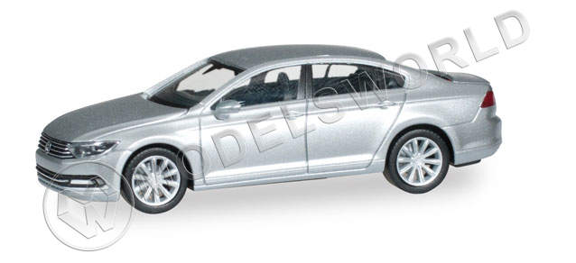Модель автомобиля VW Passat Limousine, серебристый. H0 1:87 - фото 1
