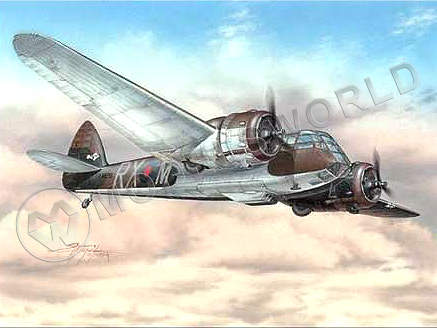 Склеиваемая пластиковая модель легкого бомбардировщика Blenheim Mk. IF. Масштаб 1:72 - фото 1