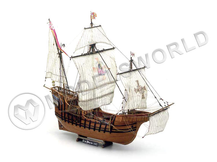 Набор для постройки модели корабля SANTA MARIA каравелла Колумба, XV в. Масштаб 1:50 - фото 1