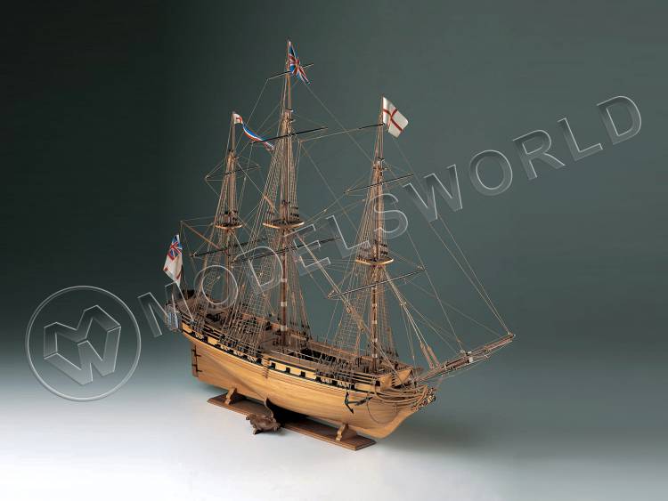 Набор для постройки модели корабля HMS UNICORN британский фрегат XVIII в. Масштаб 1:75 - фото 1