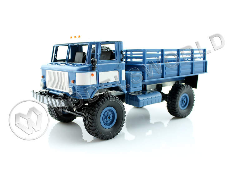Радиоуправляемая модель WPL Военный грузовик (синий) 1/16 + акб 2.4G RTR - фото 1