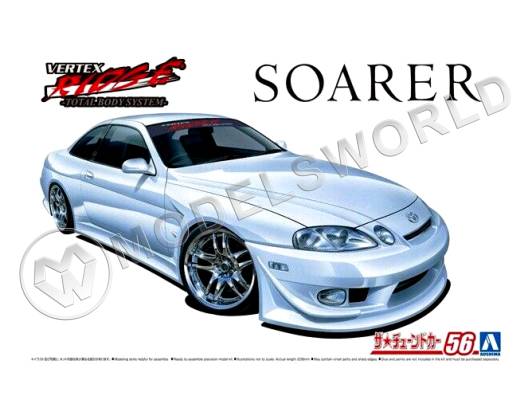 Склеиваемая пластиковая модель Toyota Soarer Vertex JZZ30 '96. Масштаб 1:24