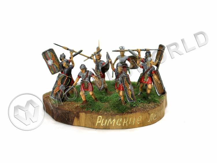 Готовая модель, миниатюра "Римские легионеры" 9 фигур в масштабе 1:72 - фото 1