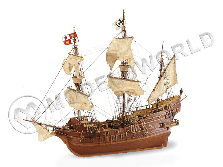 Набор для постройки модели корабля Сан Хуан, испанский галеон. Масштаб 1:30 - фото 1