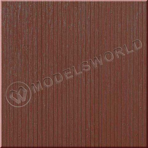 Деревянная стеновая доска, коричневая, 20х10 см - фото 1