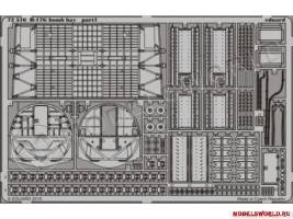 Фототравление 1:72 для модели B-17G bomb bay, REVELL