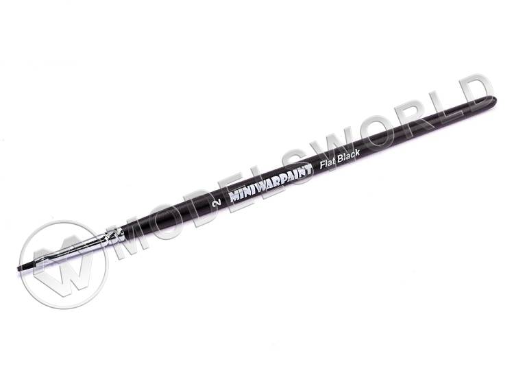 Кисть MiniWarPaint серия Flat Black №2 - фото 1