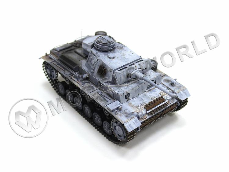 Готовая модель, немецкий танк T-IIIL 502-ого тяжелого танкового батальона в масштабе 1:35 - фото 1