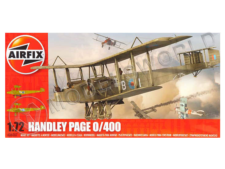 Склеиваемая пластиковая модель самолета Handley Page 0/400. Масштаб 1:72 - фото 1
