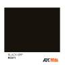 Акриловая лаковая краска AK Interactive Real Colors. Black 6RP. 10 мл