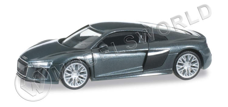 Модель автомобиля Audi R8 V10, зеленый металлик. H0 1:87 - фото 1