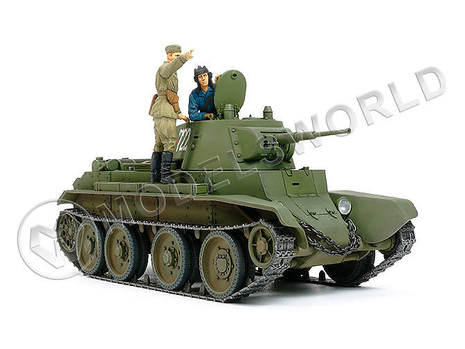 Склеиваемая пластиковая модель советский танк БТ-7, 1937 года. Масштаб 1:35 - фото 1