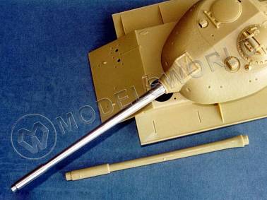 Металлический ствол 100 мм Д-10Т с противовесом для конверсии T-55 ESCHI, Lee в T-54Б, Trumpeter. Масштаб 1:35 - фото 1