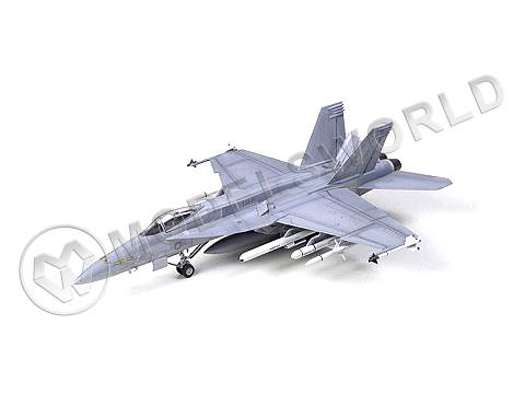 Склеиваемая пластиковая модель самолета F/A-18E Super Hornet. Масштаб 1:72 - фото 1