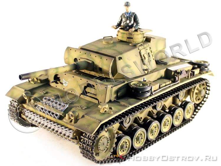 Радиоуправляемый танк Taigen Panzerkampfwagen III 2.4GHz 1:16 - фото 1