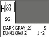 Краска водоразбавляемая художественная MR.HOBBY DARK GRAY 2 (полуматовая), 10 мл