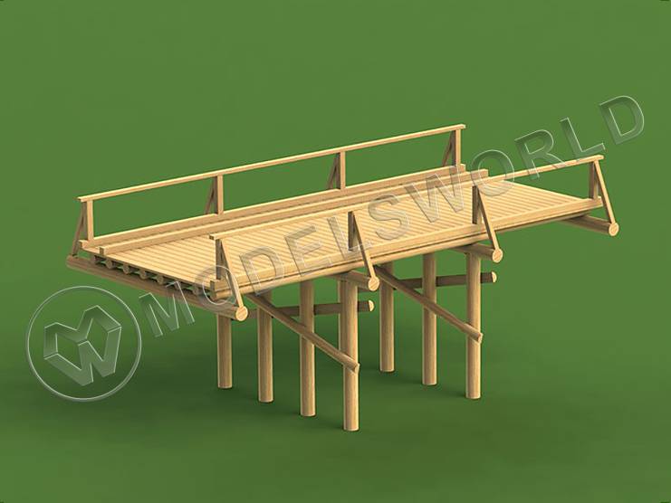 Набор для постройки модели Деревянный мост легкого класса Л. Масштаб 1:35 - фото 1