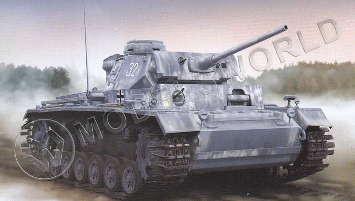 Склеиваемая пластиковая модель Pz.Kpfw.III Ausf.L Late Production w/Winterketten. Масштаб 1:35 - фото 1