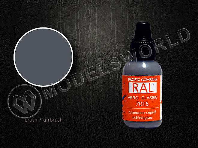 Акриловая краска Pacific88 RAL 7015 cланцево-серый (schiefegrau), 18 мл - фото 1