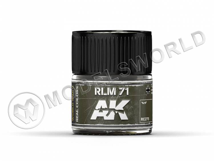 Акриловая лаковая краска AK Interactive Real Colors. RLM 71. 10 мл - фото 1
