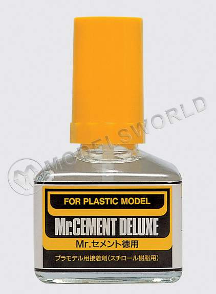 Клей для пластмассовых сборных моделей Mr.Cement Deluxe 40 мл. - фото 1