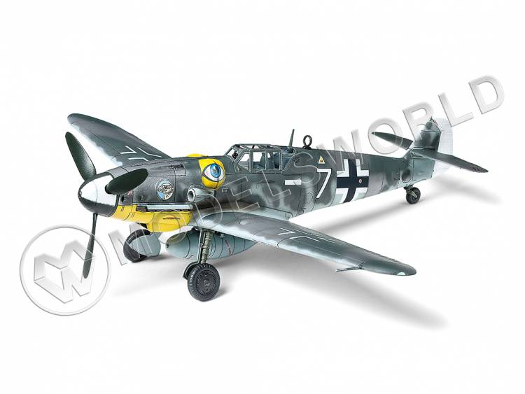 Склеиваемая пластиковая модель самолет Messerschmitt Bf109 G-6. Масштаб 1:72 - фото 1
