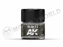 Акриловая лаковая краска AK Interactive Real Colors. RLM 72. 10 мл