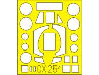 Набор окрасочных масок для Canberra PR.9, Airfix. Масштаб 1:72