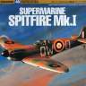 Склеиваемая пластиковая модель самолета Supermarine Spitfire Mk.I. Масштаб 1:72