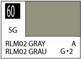 Краска на растворителе художественная MR.HOBBY С60 RLM02 GRAY (Полу-глянцевая) 10мл. - фото 1