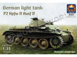 Склеиваемая пластиковая модель Немецкий лёгкий танк Pz.Kpfw.II Ausf.D. Масштаб 1:35