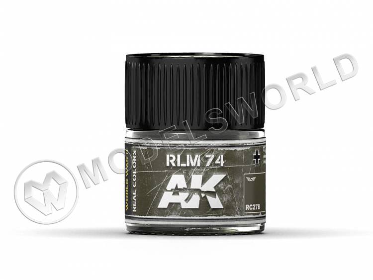 Акриловая лаковая краска AK Interactive Real Colors. RLM 74. 10 мл - фото 1