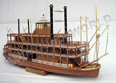 Набор для постройки модели парохода MISSISSIPPI 1870. Масштаб 1:100 - фото 1