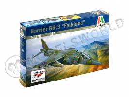 Склеиваемая пластиковая модель самолета Harrier GR.3 "Falkland". Масштаб 1:72