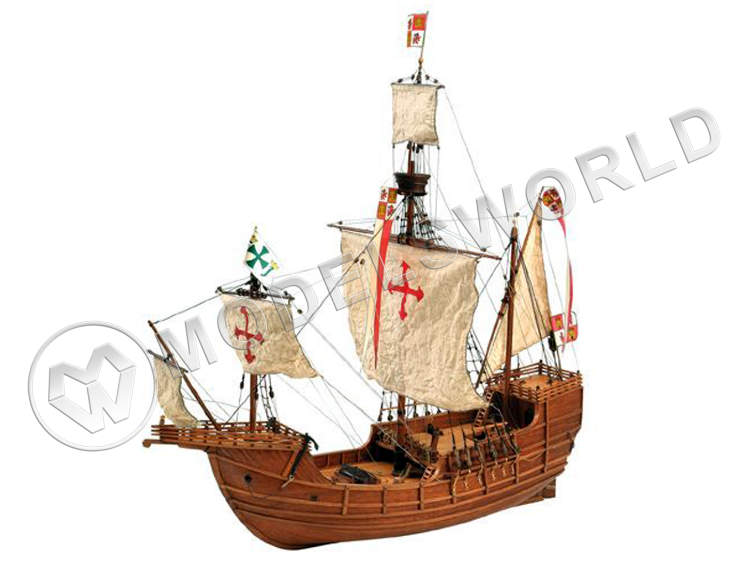 Набор для постройки модели корабля SANTA MARIA каравелла Колумба. Масштаб 1:65 - фото 1