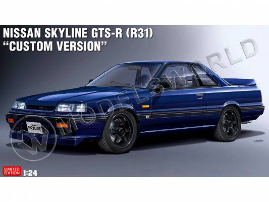 Склеиваемая пластиковая модель автомобиль Nissan Skyline GTS-R (R31), Limited Edition. Масштаб 1:24