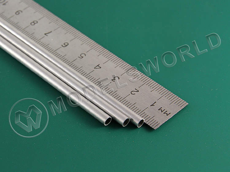 Тонкостенная алюминиевая трубка 4x0.35 мм, 1 шт - фото 1