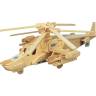 Сборная деревянная модель Вертолет Черная Акула