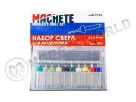 Набор сверл для моделизма Machete 0.1 - 1 мм