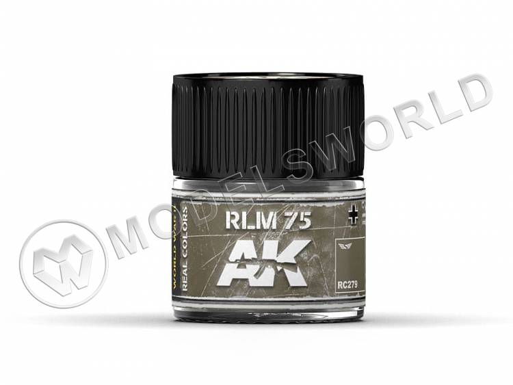 Акриловая лаковая краска AK Interactive Real Colors. RLM 75. 10 мл - фото 1
