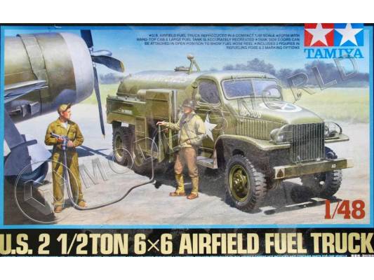 Склеиваемая пластиковая модель 2 1\2 TON Airfied Fuel truck + ДЕКАЛЬ. Масштаб 1:48