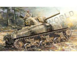 Склеиваемая пластиковая модель Американский танк Sherman M4A1 75 mm Early Version. Масштаб 1:35