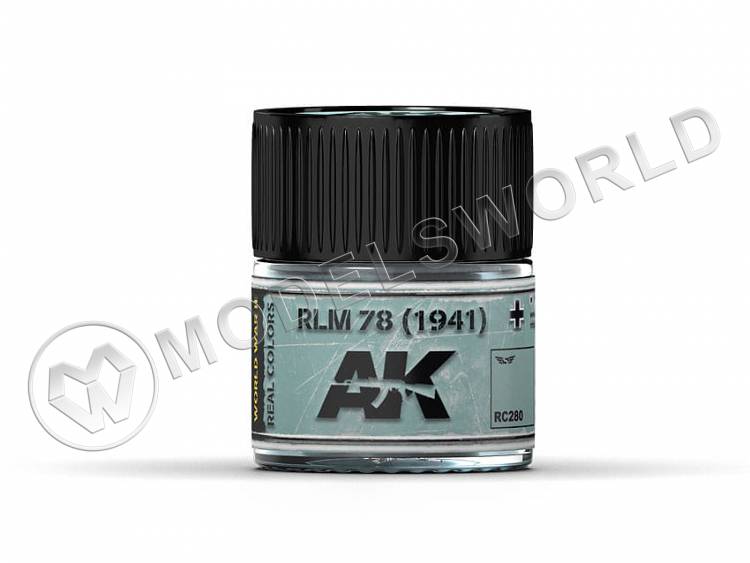 Акриловая лаковая краска AK Interactive Real Colors. RLM 78 (1941). 10 мл - фото 1