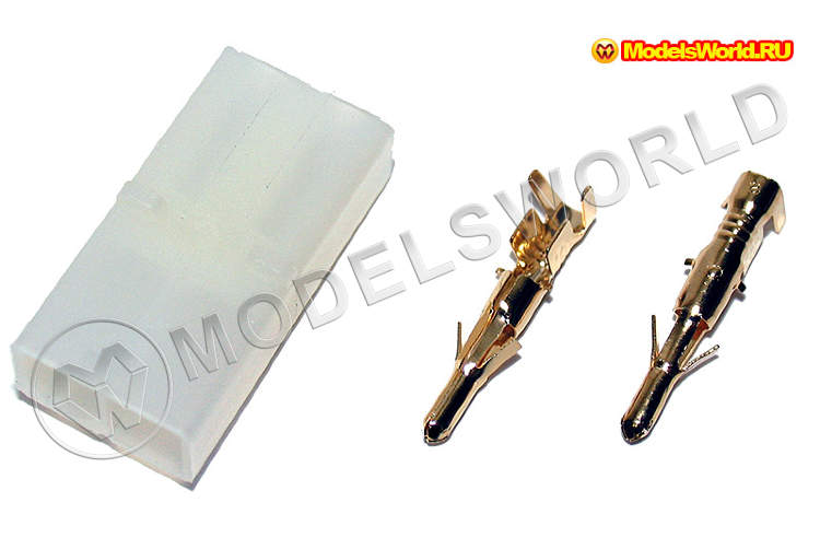 Tamiya female connector set without wire (female housing with male terminals) (set) - фото 1