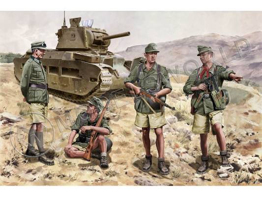 Фигуры Немецкие горные стрелки, Крит 1941 г. Масштаб 1:35