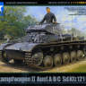Склеиваемая пластиковая модель Немецкий легкий танк Panzerkampfwagen II Ausf.A/B/C(Sd.Kfz.121) с одной фигурой. Масштаб 1:48